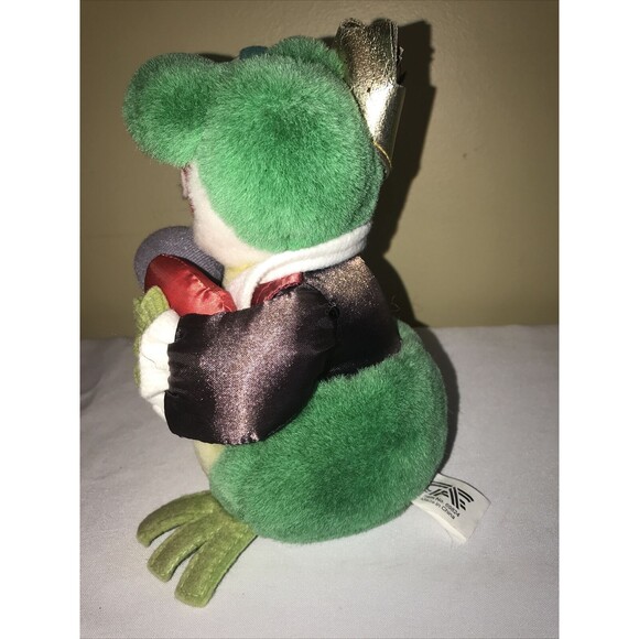 Vintage Electronic Singing Dancing Frog Prince Valentine Plush GAF untested - Picture 6 of 10